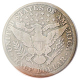 1908-D Barber Half Dollar VG10