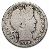 1908-D Barber Half Dollar - G