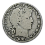 1908-O Barber Half Dollar - VG/F