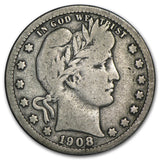 1908-S Barber Quarter - VG