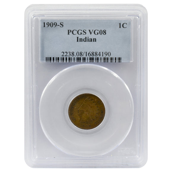 1909-S Indian Head VG08 PCGS