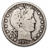 1910-S Barber Half Dollar - VG