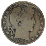 1910 Barber Half Dollar VG