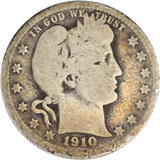1910-D Barber Quarter - G