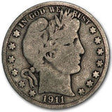 1911-D Barber Half Dollar - G