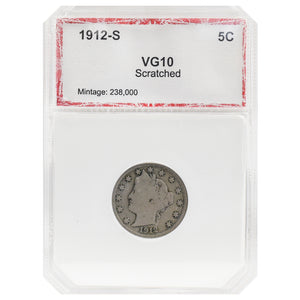 1912-S V-Nickel Details VG10