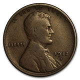 1912-S Lincoln Wheat Cent - VG