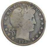 1913 Barber Half Dollar (G+)