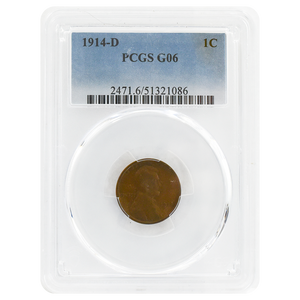 1914-D Wheat Cent G06 PCGS