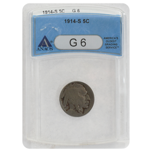1914-S Buffalo Nickel G6 ANACS