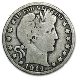 1914 Barber Half Dollar - VG