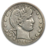 1914-D Barber Quarter - F