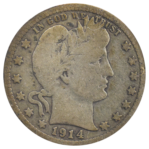 1914 Barber Quarter (VG)