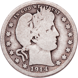 1914-D Barber Quarter - G