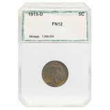 1915-D Buffalo Nickel (F12) PCI