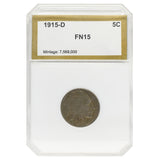 1915-D Buffalo Nickel (F15) PCI