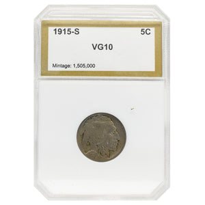 1915-S Buffalo Nickel (VG10) PCI