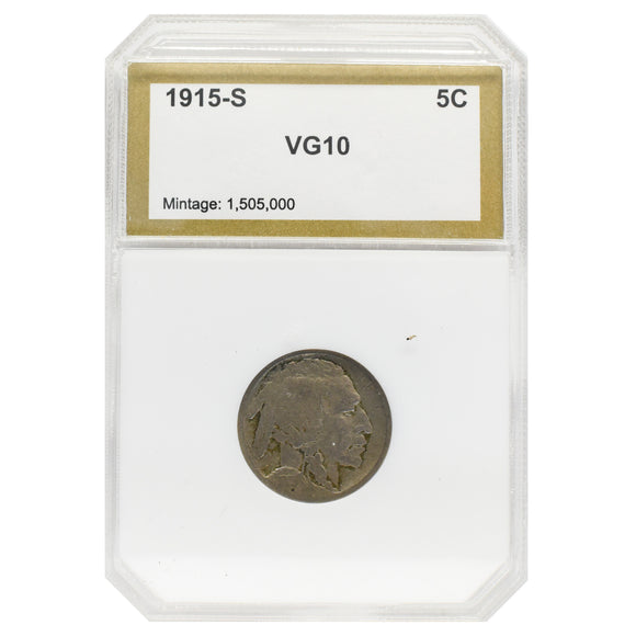 1915-S Buffalo Nickel (VG10) PCI