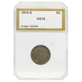 1915-S Buffalo Nickel (VG10) PCI