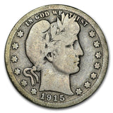 1915-S Barber Quarter - VG