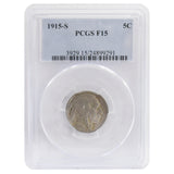 1915-S Buffalo Nickel F15 PCGS