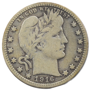 1916-D Barber Quarter (Fine)