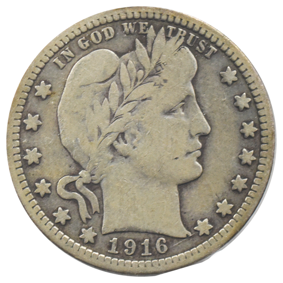 1916-D Barber Quarter (Fine)