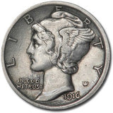 1916 Mercury Dime - XF