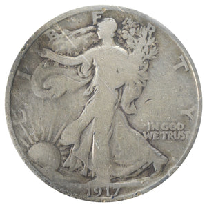 1917-D Mintmark Reverse Walking Liberty Half Dollar (G) "Details"