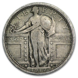 1917 Standing Liberty Quarter - Type 1 - VF