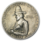 1920 Pilgrim Tercentenary Commemorative Half Dollar - XF Details (Cleaned)