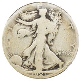 1921-D Walking Liberty half Dollar, Good