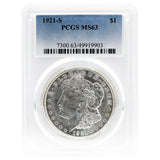 1921-S MS63 Morgan Dollar PCGS