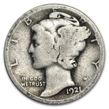 1921-D Mercury Dime - G