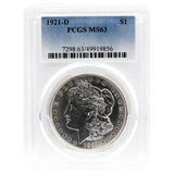 1921-D MS63 Morgan Dollar PCGS