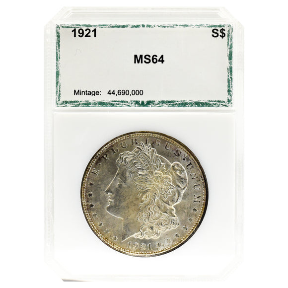 1921 MS64 Morgan Dollar PCI