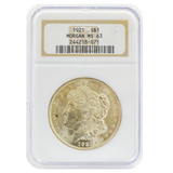 1921 Morgan Dollar MS63 NGC