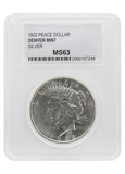 1922-D MS63 PCC Peace Dollar