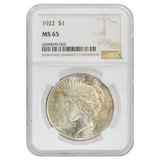 1922 Peace Dollar MS65 NGC