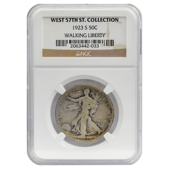 1923-S Walking Liberty Half Dollar West 57th St. Collection