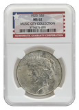 1923 MS62 Music City Peace Dollar