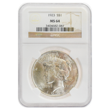 1923 Peace Dollar MS64 NGC