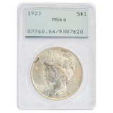 1923 Peace Dollar MS64 PCGS