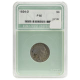 1924-D Buffalo Nickel F15