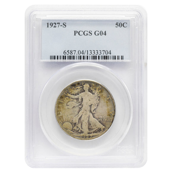 1927-S Walking Liberty Half Dollar G4 PCGS