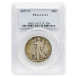 1927-S Walking Liberty Half Dollar G4 PCGS