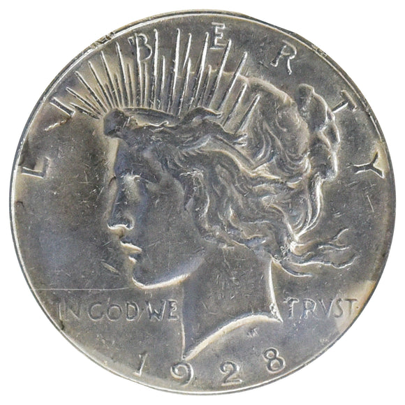 1928-S Peace Dollar AU Details