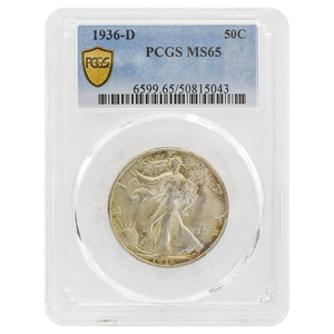 1936-D Walking Liberty Half Dollar MS65 PCGS