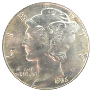 1936 Mercury Dime AU