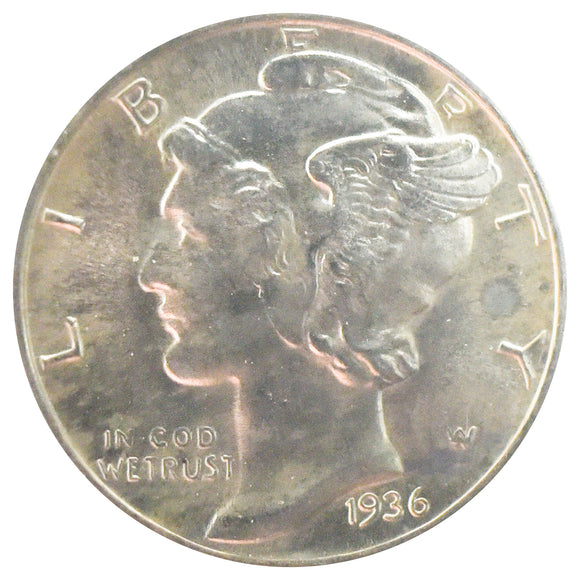 1936 Mercury Dime AU